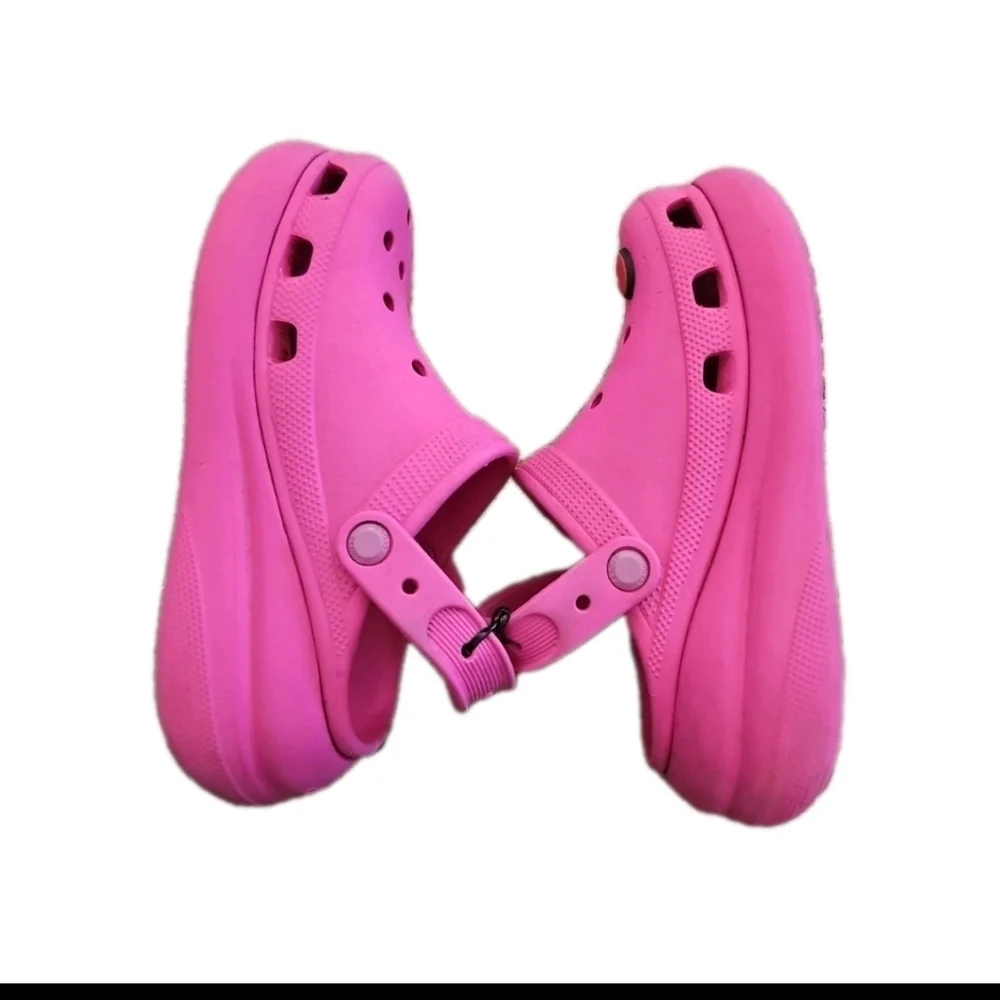 Crocs Classic Womens Pink Crush Platform Comfortable Slip-On Causal Clog 7 - Picture 7 of 13